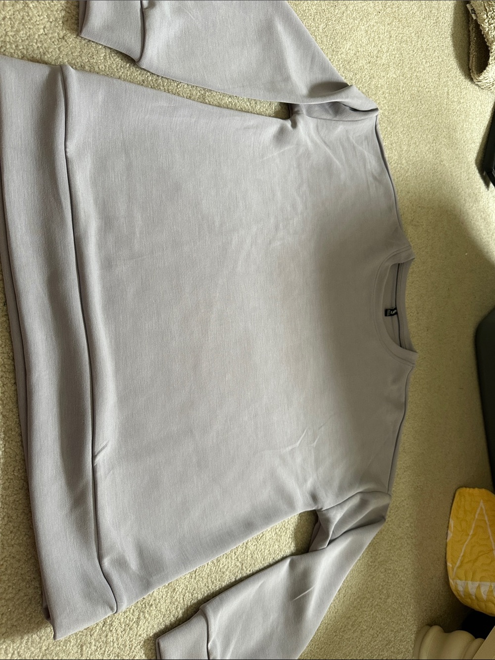 Womens Crewneck Sweater in Light Gray — Minimalist Everyday Style
